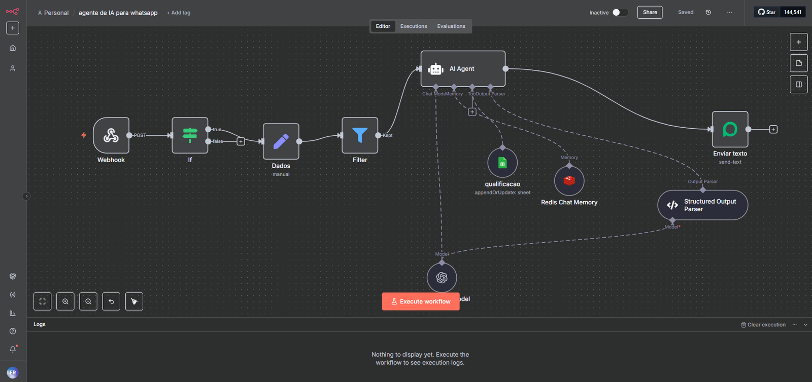 Agente de Qualificação de Clientes - n8n